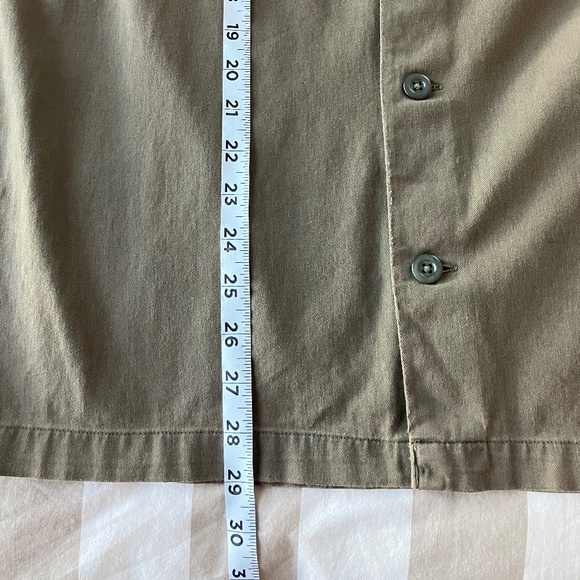 Allsaints Army Green Button Up Shirt  Size Medium - Picture 4 of 5